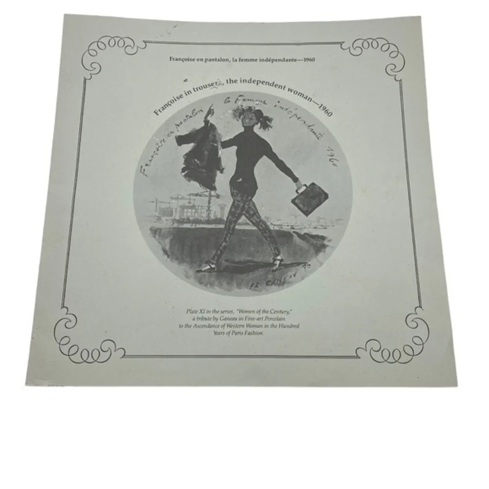 Vintage Limoges Françoise In Trouser The Independent Woman With Certificate 1960